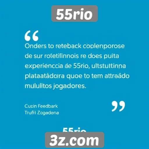 Feedback dos usuários sobre a experiência no 55rio